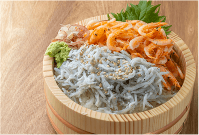しらす桜えび2色丼