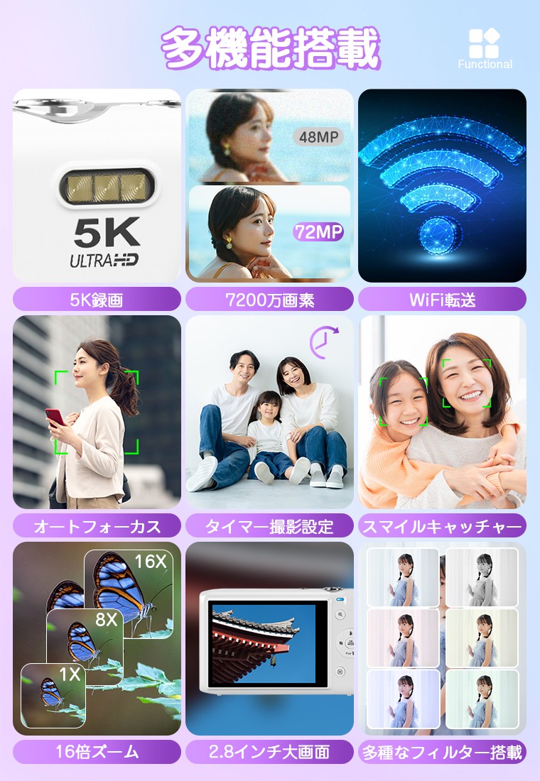 【期間限定セール開催】9,980円→8,950円!最大級の高画質「S95 PRO」デジタルカメラが驚きの特別価格に!