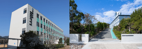 近畿大学附属新宮高等学校・中学校（左）、近畿大学附属豊岡高等学校・中学校（右）