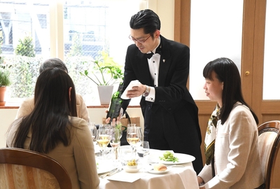 ワインに関することならご相談可能（写真はレストランにて）
