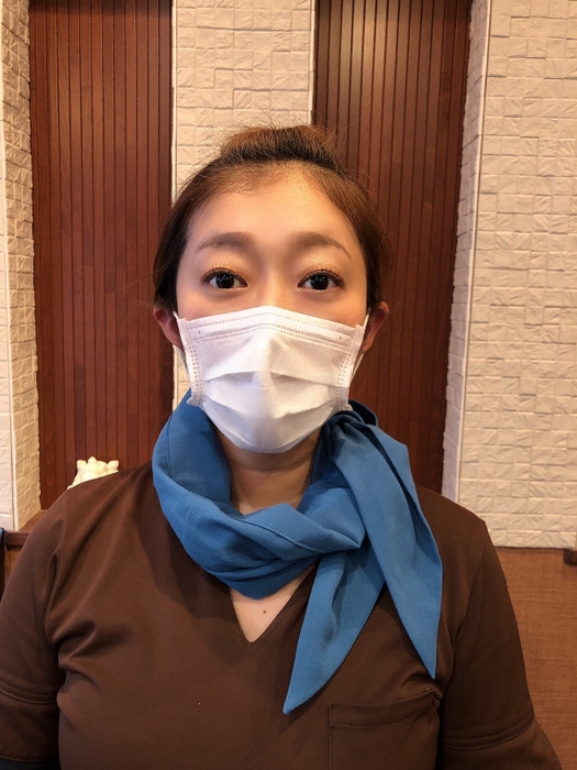スカーフ アレンジ例・長さ100cmタイプ