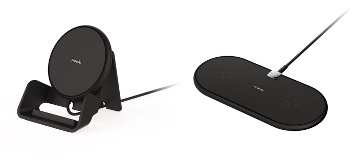 左:Flex 10W ワイヤレス充電パッド EA1201S 右:Flex デュアルワイヤレス充電パッド EA1202