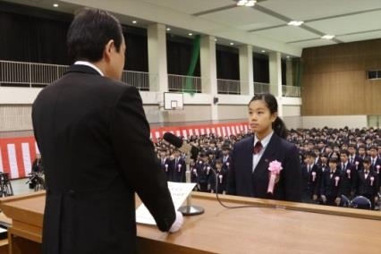 昨年の卒業式の様子