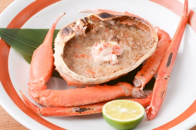 かに味噌 甲羅焼き