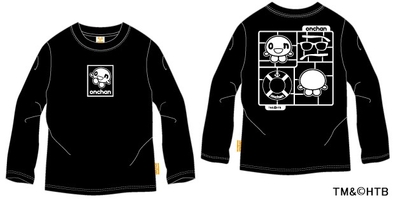 onちゃん ロンＴ(子ども用)  BLACK　TM＆(C)HTB