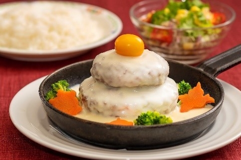 鏡餅風お正月ハンバーグセット