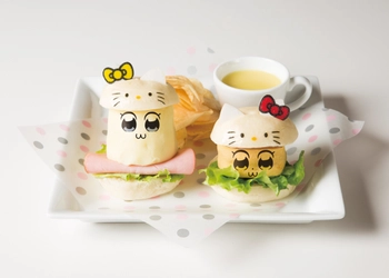 ポプテピピック×サンリオキャラクターズの コラボカフェを2/7～期間限定OPEN　 “キティコスバーガー”など面白メニュー7種＠西武池袋