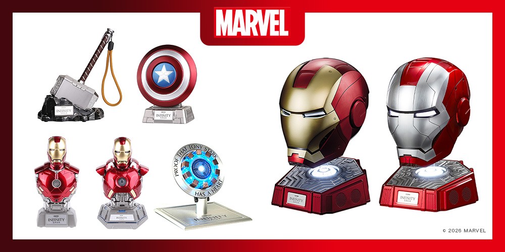 デスクがアベンジャーズ本部に!MARVELキャラクターのワイヤレススピーカーなど、モバイルアクセサリー7種を株式会社PGAが6月3日発売