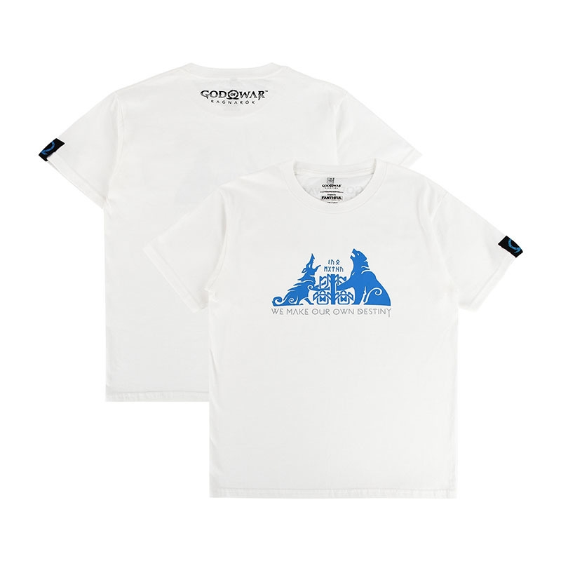 〈ゴッド・オブ・ウォー ラグナロク　Tシャツ(白)　画像〉