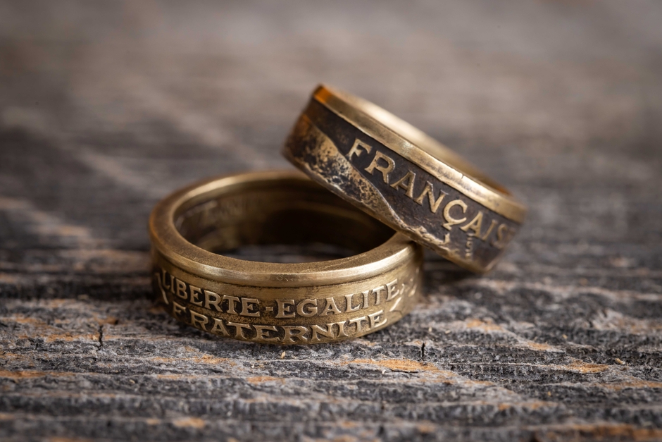 フランスコインのリング