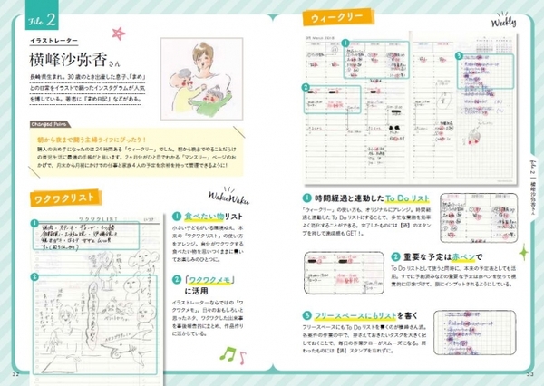 Instagramフォロワー30万人、人気イラストレーター 横峰沙弥香さんもCITTA手帳愛用者。