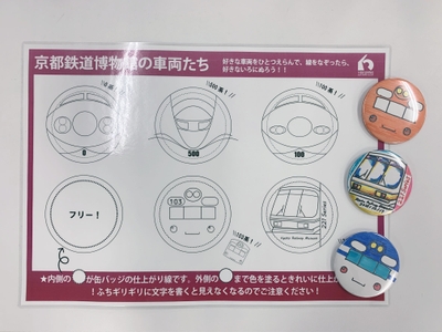 MOMOテラス×京都鉄道博物館缶バッジ作りキット