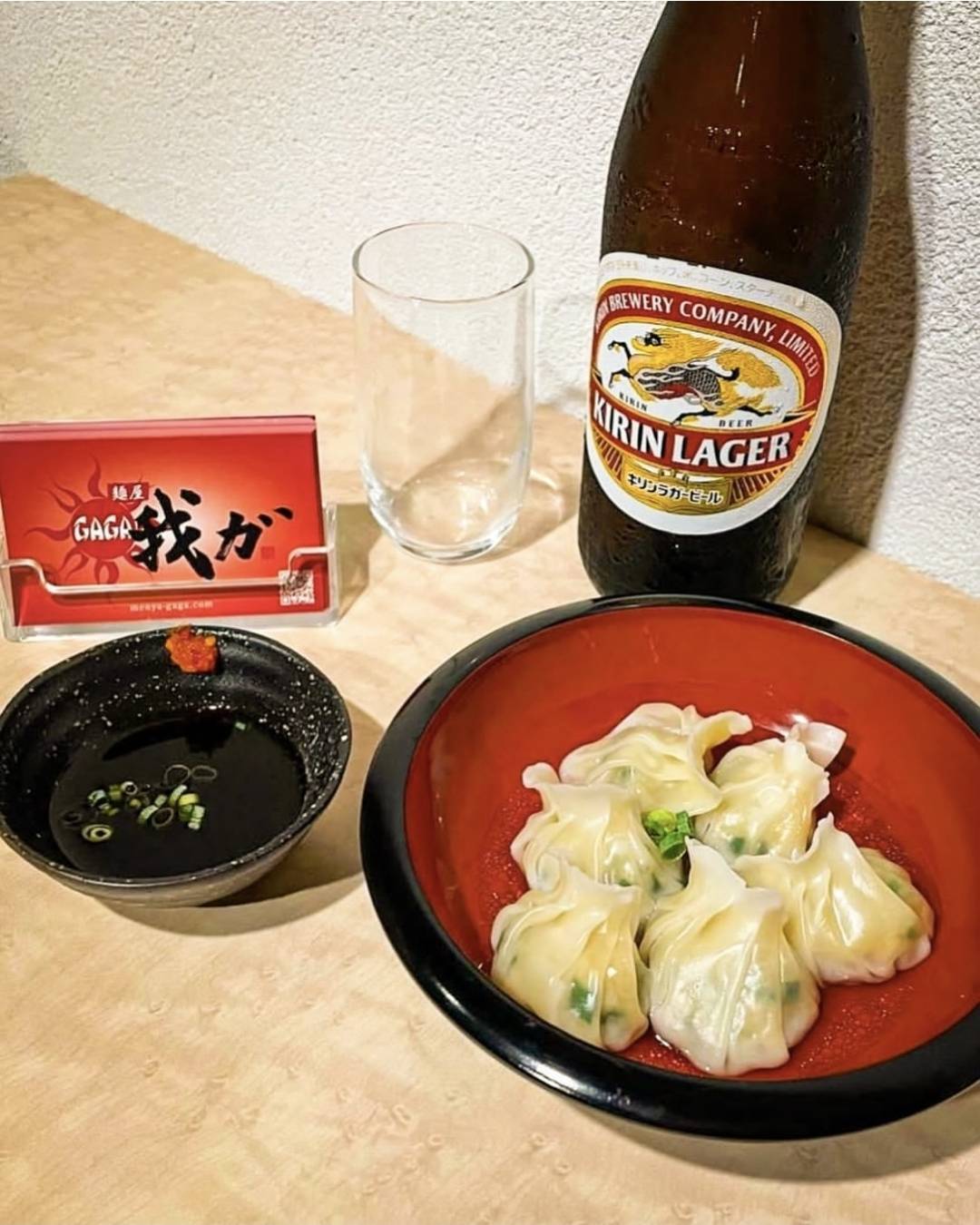 水餃子・瓶ビール