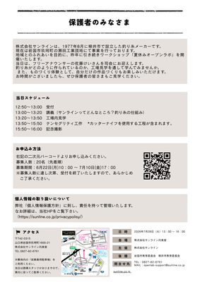 ポスター裏面