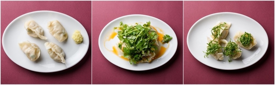 『ジャッキー餃子楼』のさまざまな水餃子