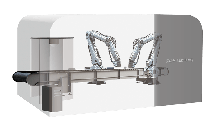 イメージ図：AIによるビン選別自動化ロボット