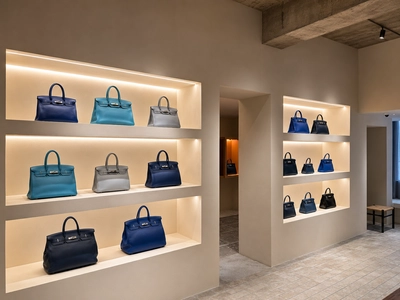 銀座のエルメス専門店「H3 VINTAGE」7月よりブルー基調の夏季店頭企画を展開