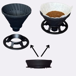 わずか厚さ2.5cmに折り畳める 「DIONYSOSコーヒーシリコーンドリッパー」新発売