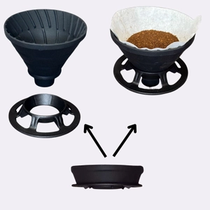 わずか厚さ2.5cmに折り畳める 「DIONYSOSコーヒーシリコーンドリッパー」新発売