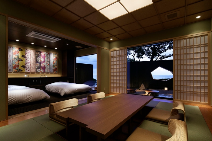 丹後の魅力を表現した当館屈指の人気客室 季音庵 風乃音