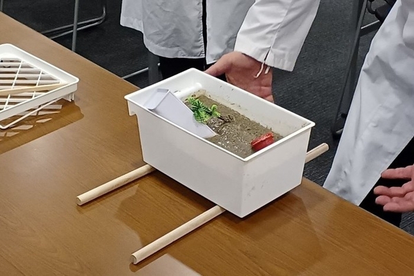 液状化現象の実験