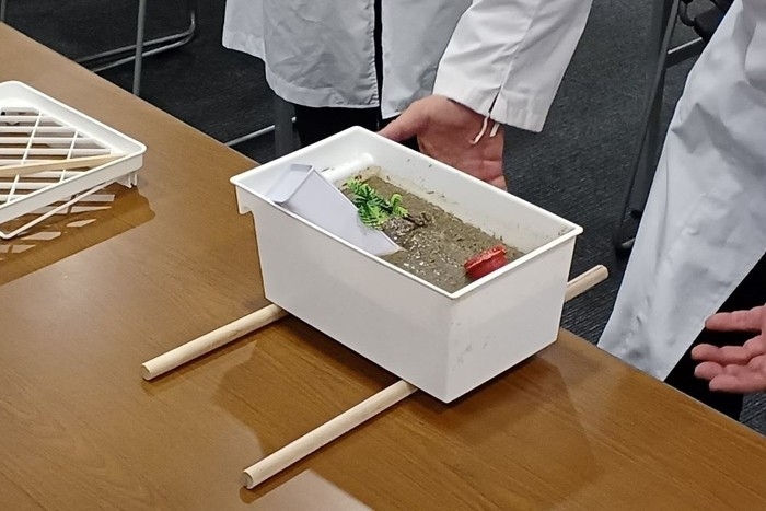 液状化現象の実験