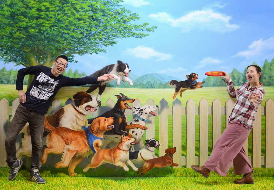 「フライングディスク争奪戦」わぁ~わんちゃん達が走り出す!?