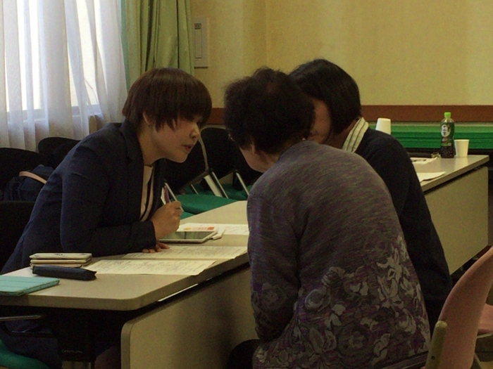 管理栄養士による個別相談の様子
