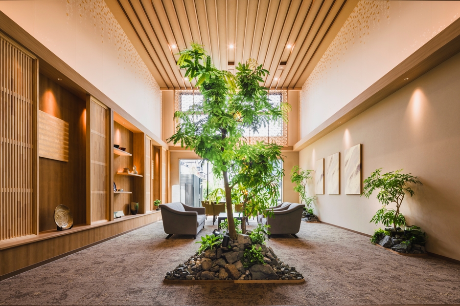 ▲HITOWAケアサービスの地域共生型ホーム「イリーゼ南柏・別邸」