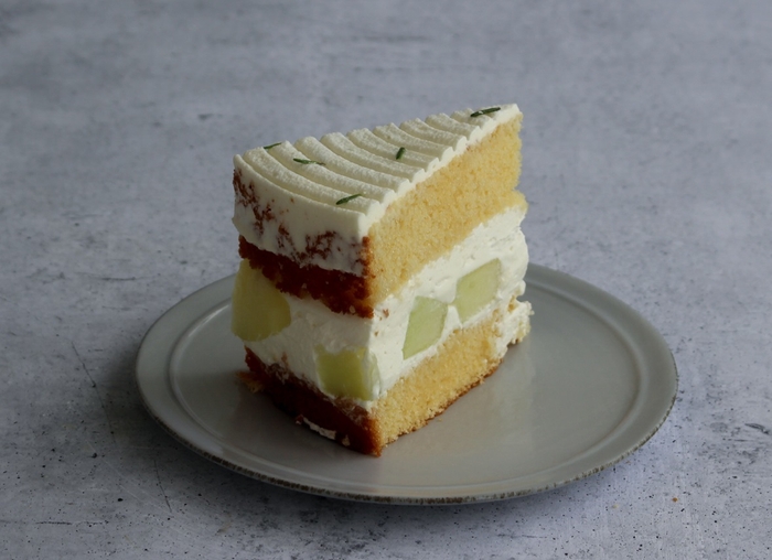 <ミーガン バー&パティスリー>マスクメロンのショートケーキ