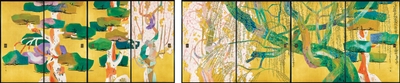 《松桜柳図》昭和33年(1958) 智積院蔵
