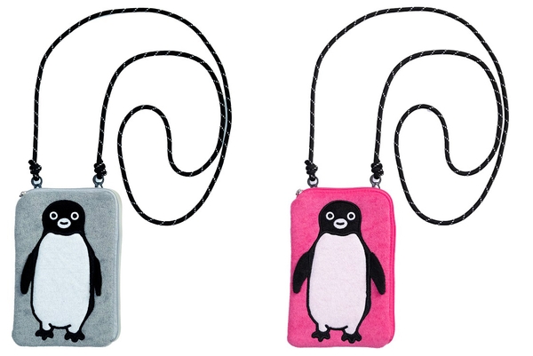 「Suicaのペンギン スマホショルダーバッグ」 左/グレー 右/ピンク