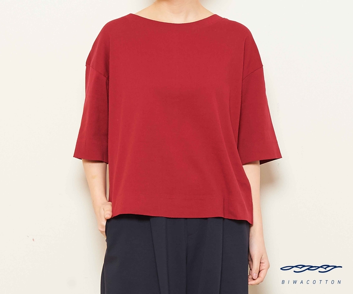 ＜レディース＞ビワコットン半袖BIG‐T