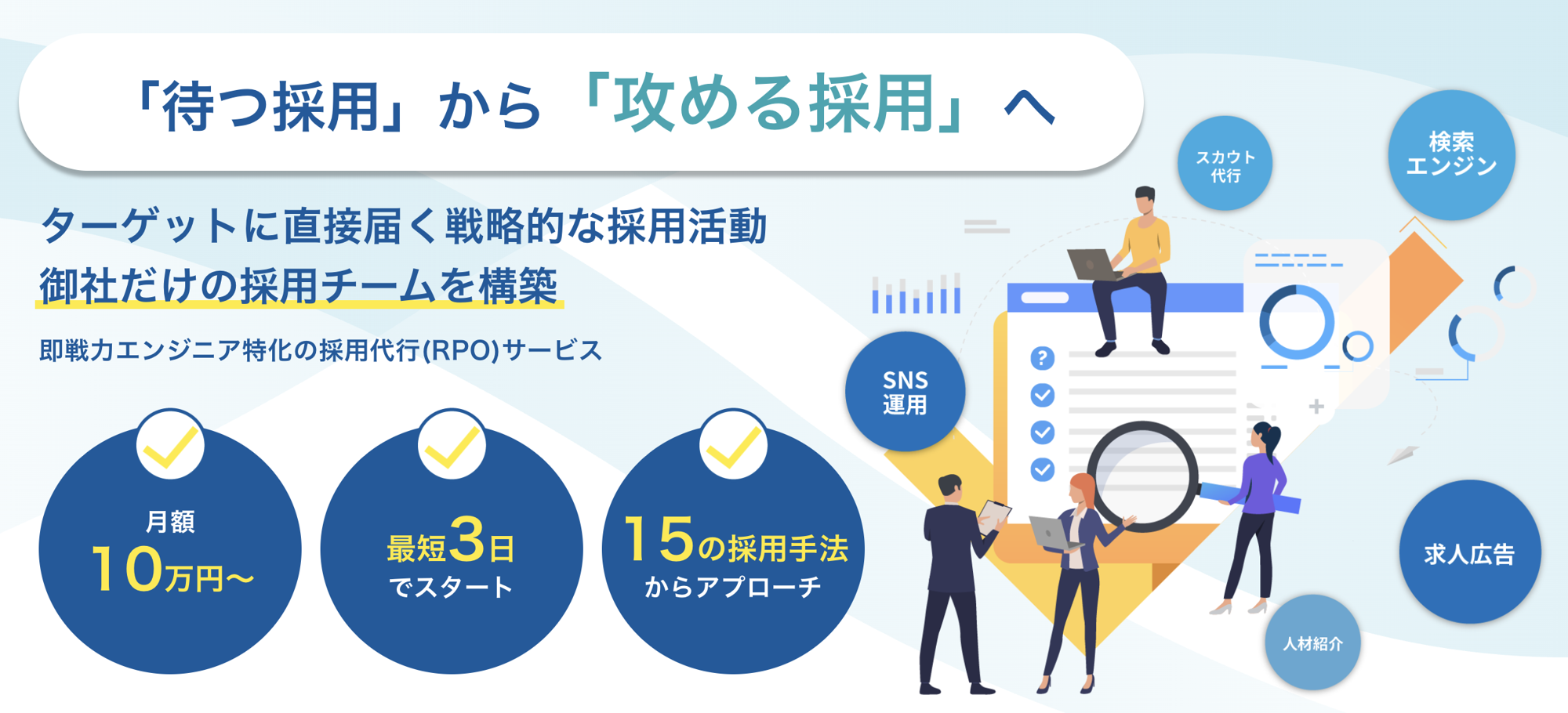 【エコーズ】定額制採用代行サービスを本格始動。エンジニア特化×月額10万円〜