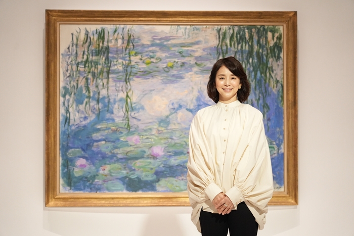 展覧会アンバサダーは石田ゆり子さん ※国立西洋美術館で撮影された写真です。 (C)NTV