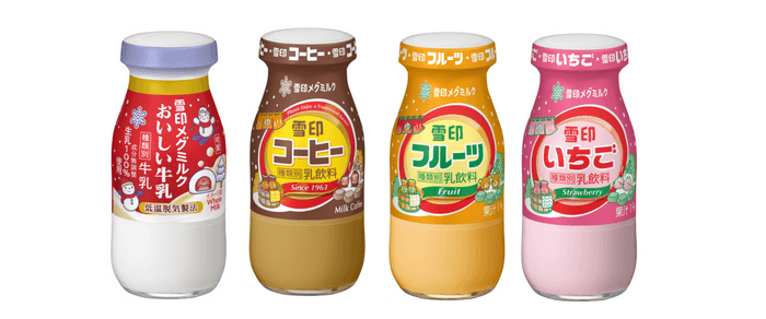 冬の季節限定パッケージの対象となるびん商品