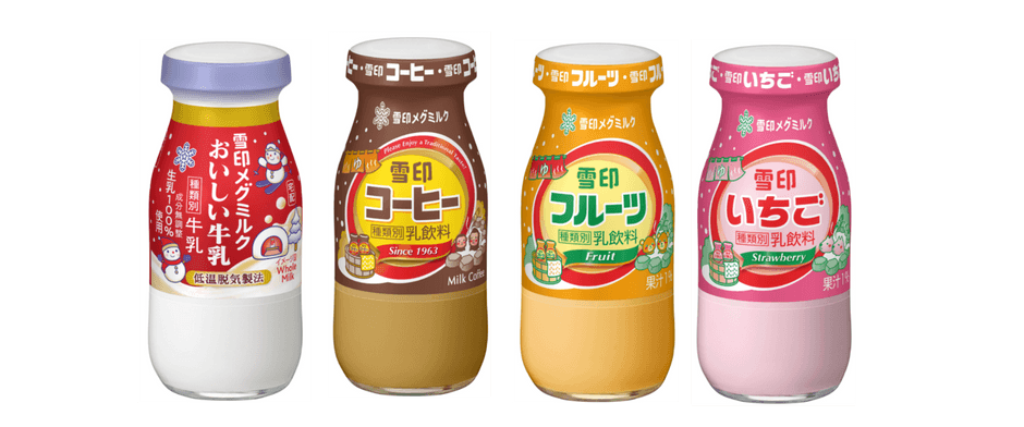 冬の季節限定パッケージの対象となるびん商品