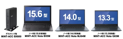 ミントウェーブ、シンクライアント端末 MiNT-ACCシリーズ 　小型デスクトップ1機種とノート型3機種を発売　 シンクライアント端末 導入／運用支援サービスの内容も拡充