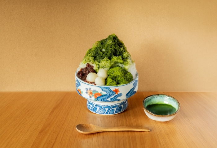こだわりの抹茶&京都の食材をふんだんに使用した「抹茶氷」