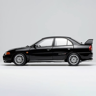 モーターヘリックス 1/18スケール M84002 三菱 Lancer Evolution IV ピレネーブラックパール