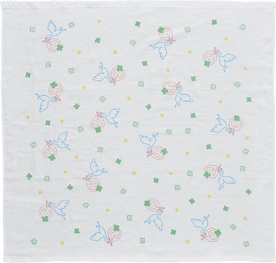 コウノドリ 湯上げタオル(ホワイト)