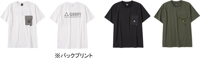 布帛ポケット切り替えTシャツ