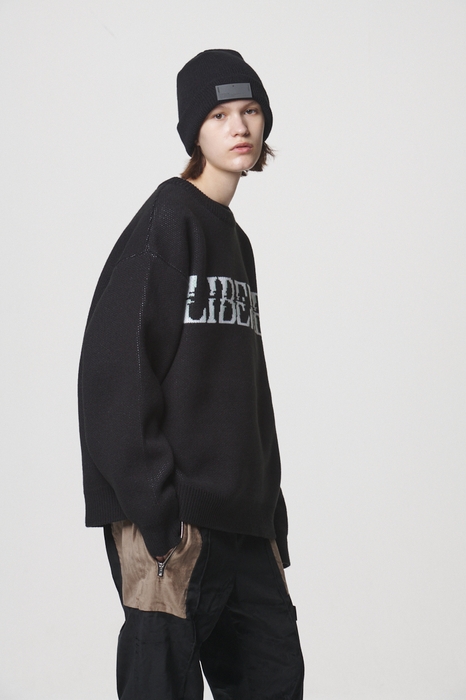 21 LOGO KNIT / BLACK