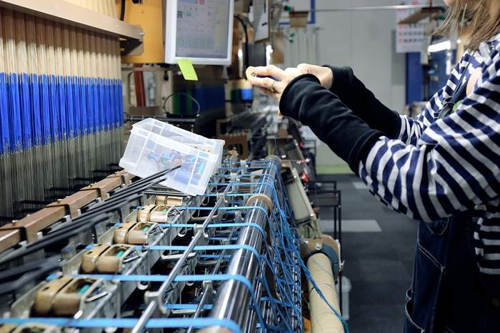 織ネーム制作風景