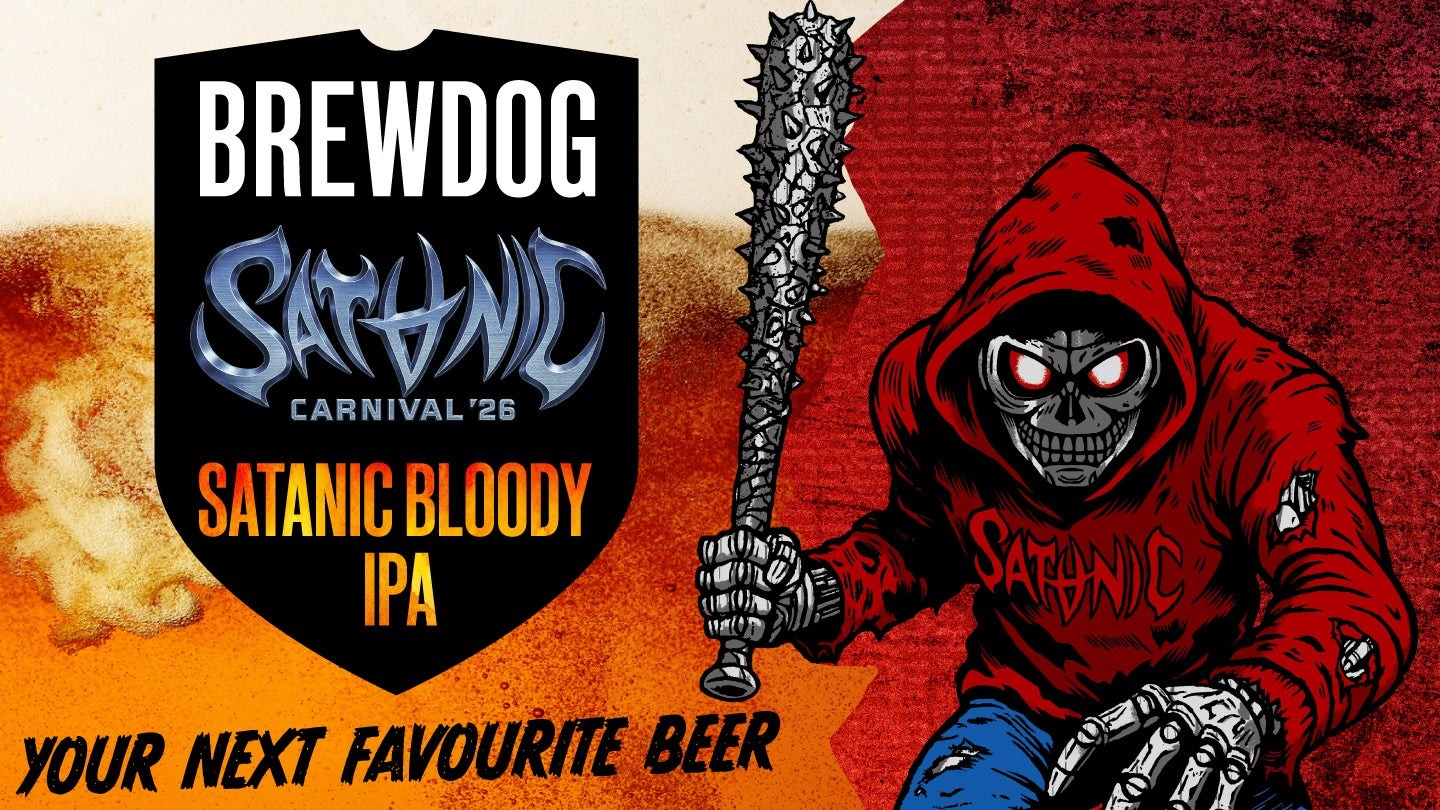 英国№1クラフトビールブランドBREWDOG × SATANIC CARNIVAL 2026 のコラボビール「SATANIC BLOODY IPA」が登場!