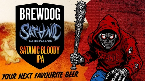英国№1クラフトビールブランドBREWDOG × SATANIC CARNIVAL 2026 のコラボビール「SATANIC BLOODY IPA」が登場！