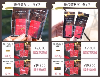 純金加工のプロ集団JUNGOLDが手がけた バレンタイン企画“映える”大人のチョコレート 「純金のチョコレート」を2月7日まで数量限定販売