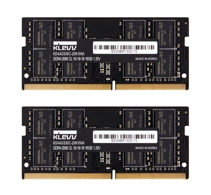 KLEVV DDR4 SO-DIMM Dual Retail パッケージ_32GB(16GB×2)