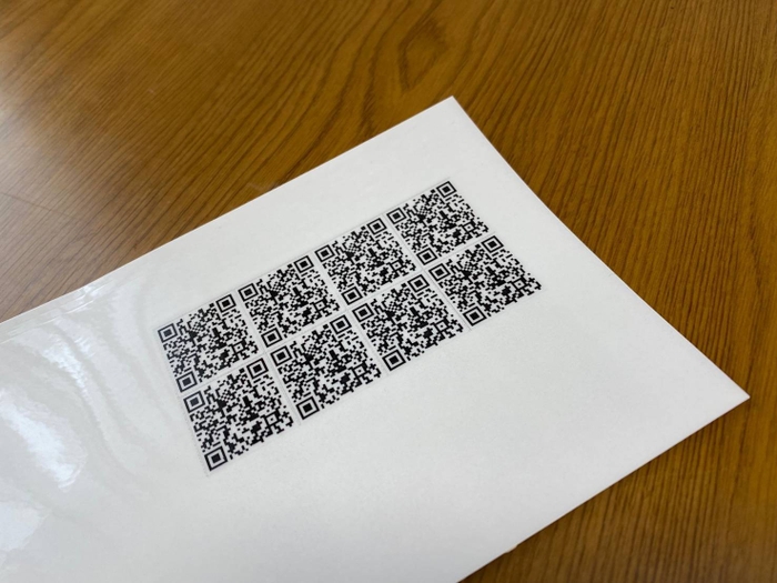 お墓設置用QRコードシール