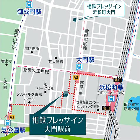 ホテル周辺地図